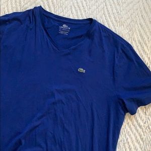 Men’s Lacoste Royal Blue V-Neck